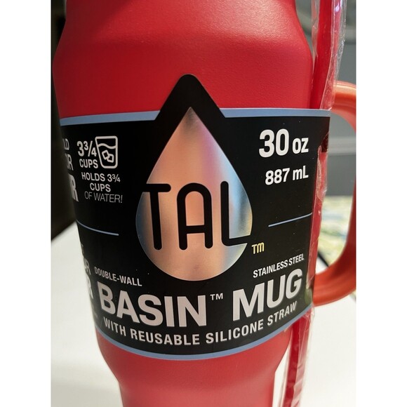 New TAL Stainless Steel Basin Travel Mug 30 oz, Pink WM2585 - Picture 5 of 8